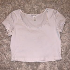 White crop top